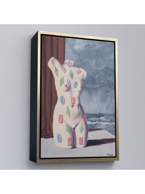 Çerçeveli Rene Magritte - Su Damlası TABLOSU-7345