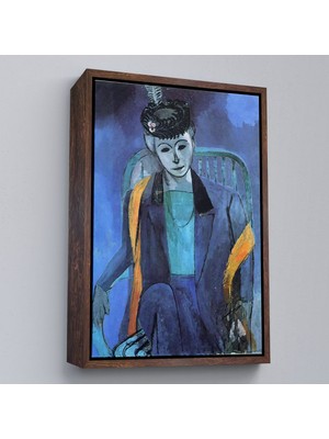 Çerçeveli Henri Matisse - Madame Matisse'in PORTRESI-7324