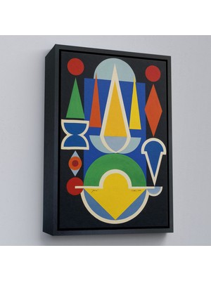 Çerçeveli Auguste Herbin - Kompozisyon Çiçek Meyve TABLO-7335