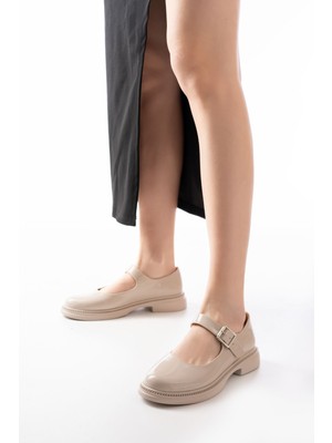 Shemard YSN-4444 Bej Rugan Günlük Bayan Ayakkabı