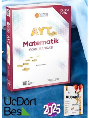 ÜçDörtBeş Yayınları 2025 Ayt Matematik Soru Bankası ve Marka Yayınları Ayt Deneme Hediye!