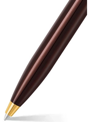 Sheaffer 9370-2 100 Serisi Tükenmez Kalem Kahverengi Altın