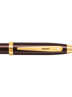 Sheaffer 9370-2 100 Serisi Tükenmez Kalem Kahverengi Altın