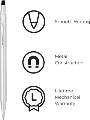 Cross 3502 Century Classic Tükenmez Kalem Krom