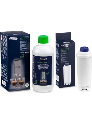 DeLonghi Bakım Kiti Su Filtresi + 500ML Kireç Çözücü Solüsyon