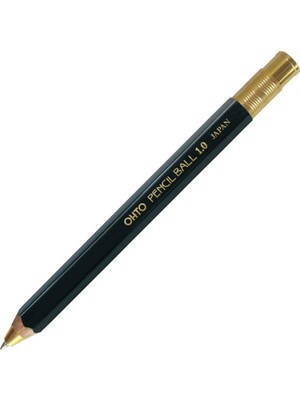 Ohto Pencil Ball 1.0 Wooden Serisi BP-680E-BK Siyah Tükenmez Kalem