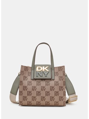 Dkny Kahve - Yeşil Kadın 20X11X17 cm El Çantası R42D5E40