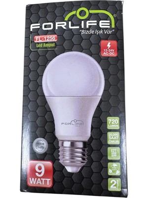 Ym Forlıfe FL-1256 E27 Duy 12-24V 9W LED Ampul