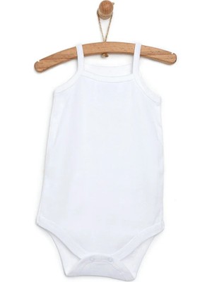 HelloBaby 5li Beyaz Body İp Askılı Unisex