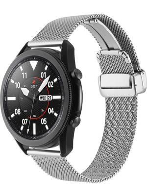 ZORE Xiaomi Amazfit Pace Uyumlu Krd-85 22MM Metal Kordon Zore - Gümüş