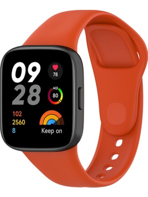 ZORE Xiaomi Redmi Watch 3 Uyumlu Krd-81 Uyumlu Kordon Zore - Turuncu