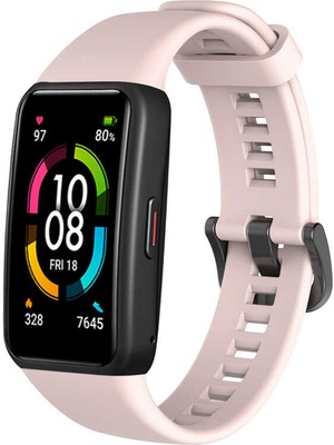 ZORE Huawei Band 6 Uyumlu Krd-47 Uyumlu Kordon Zore - Pembe Açık