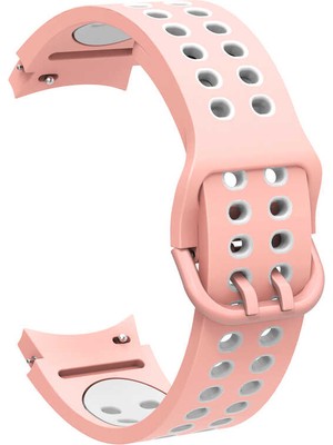 ZORE Galaxy Watch 4 44MM Krd-02 Uyumlu Kordon Zore - Pembe-Beyaz