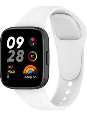 ZORE Xiaomi Redmi Watch 3 Uyumlu Krd-81 Uyumlu Kordon Zore - Beyaz