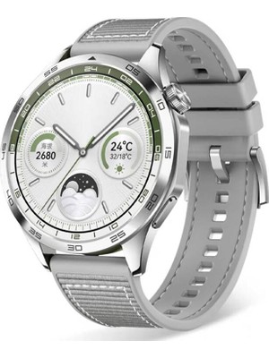 ZORE Galaxy Watch 46MM Uyumlu Zore - KRD-102 22MM Silikon Kordon-Gri