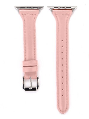 ZORE ​​​watch 38MM Uyumlu Krd-28 Deri Kordon Zore - Pembe