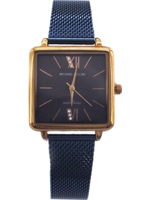 Michael Fellini Kare Hasır Kordonlu Kadın Kol Saati ST-111