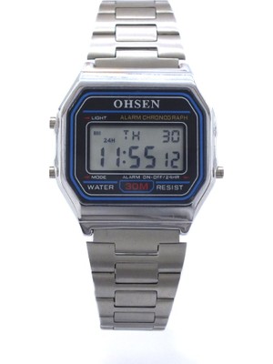 Ohsen Dijital Çelik Kordonlu Erkek Kol Saati ST-101