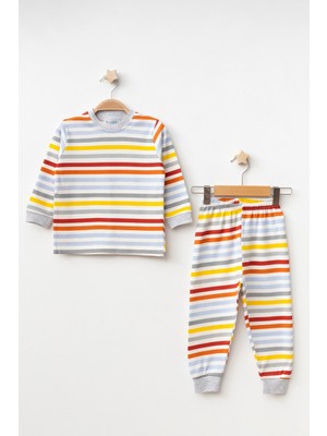 Çizgili  Uzun Kol Pijama Takımı 74162