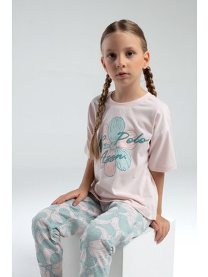 U.S. Polo Assn. U.S. Polo Assn.. Kız Çocuk Pembe Kısa Kol Pijama Takım