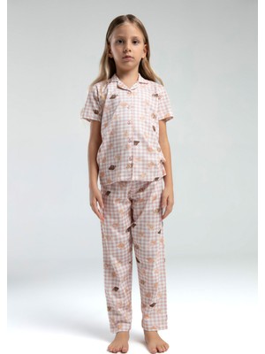 Rolypoly Kız Çocuk Beyaz Pijama Takımı