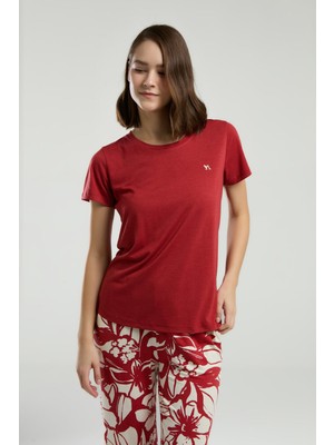 Arnetta Kadın Kırmızı Kapri Takım