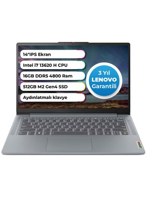 Lenovo Ideapad 3 Slim Case Intel Core İ7-13620H 16 GB 512 GB  Freedos 14 Inç 83EL005ATR