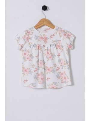 U.S. Polo Assn. Kız Bebek Midi Elbise U Yaka Stil Beyaz Özel Olay İçin Şık Tasarım