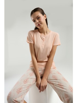 Arnetta Kadın Turuncu Kapri Takım