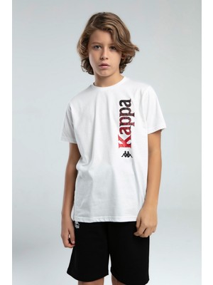 Kappa Erkek Çocuk Beyaz Tişört