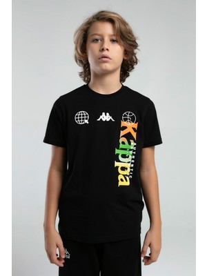 Kappa Erkek Çocuk Siyah T-Shirt