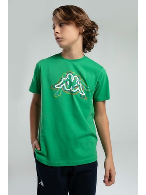 Kappa Erkek Çocuk Yeşil Tişört