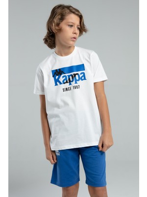 Kappa Erkek Çocuk Beyaz Tişört