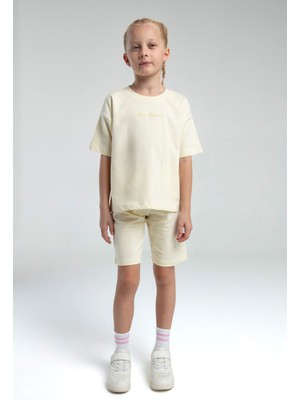 RolyPoly Kız Çocuk Sarı Bermuda Takım