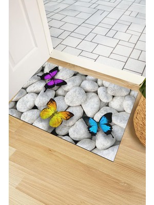 Monnhein Taş Kelebek Kapı Önü Paspası