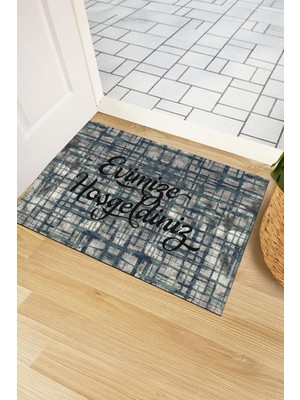 Monnhein Desenli Hoşgeldiniz Kapı Önü Paspası