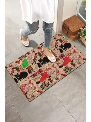 Monnhein Kedi Diyarı Kapı Önü Paspası