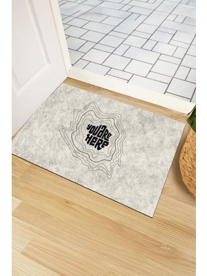 Monnhein You Are Here Minimalist Kapı Önü Paspası