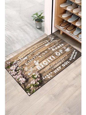 Monnhein Mutfak Kuralları Kapı Önü Paspası