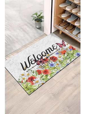 Monnhein Kelebekli Bahar Kapı Önü Paspası