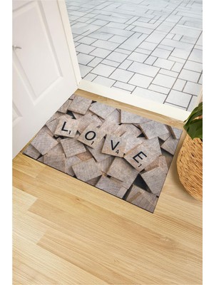 Monnhein Love Tiles Kapı Önü Paspası