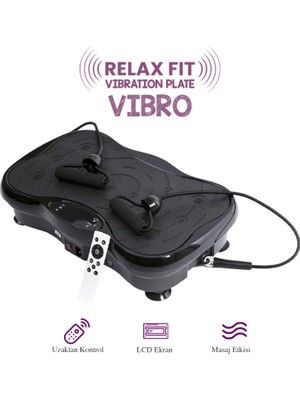 Relax Vibro Vibration Plate Egzersiz ve Titreşimli Basen Karın Kol Bacak Spor Aleti