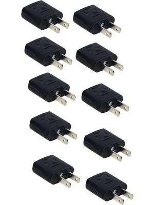 Ata Elektronik 10 Adet Ameri Kıta Priz Çevirici Dönüştürücü