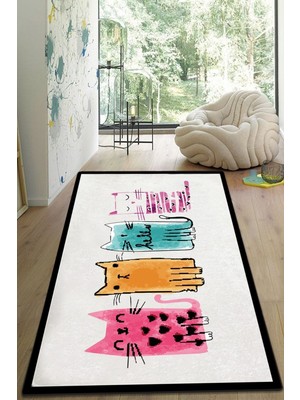 Chilai Home Baby Cats Dekoratif Halı 80 x 120