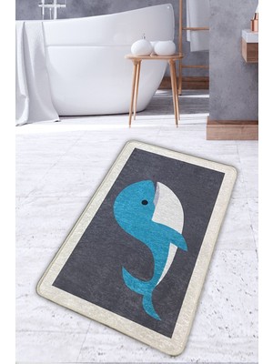 Chilai Home Delfino Banyo Halısı Djt 70 x 120  cm  Yıkanabilir , Kaymaz Taban Banyo