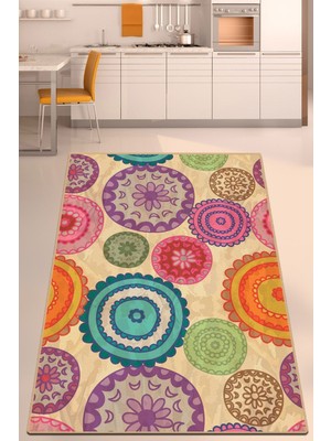 Chilai Home Tissage Mutfak Halısı Djt Yıkanabilir, Silinebilir , Mutfak Halısı 80 x 150