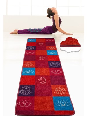 Chilai Home Mantra 60X200 cm Yoga,spor,fitness,pilates Halısı Yoga Matı Yıkanabilir Kaymaz Djt