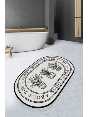 Chilai Home Walk 70X120 cm Banyo Halısı Djt Yıkanabilir Kaymaz Taban  Paspas Klozet Takımı