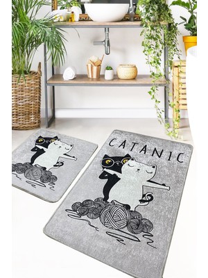 Chilai Home Catanic 2 Li Set Banyo Halısı Djt