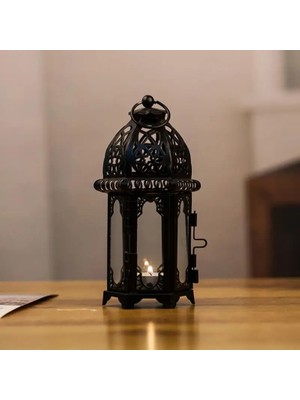 Zhuning Shop 1 Sarı Stil Gösterisi Olarak Klasik Rüzgar Feneri Cam Mumluk Demir Metal Duvar Lambası Dekorasyon Noel Cadılar Bayramı Led Işıklı Şamdan Lambası (Yurt Dışından)